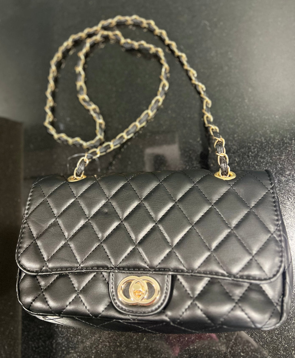 Chanel inspired top quilted bag