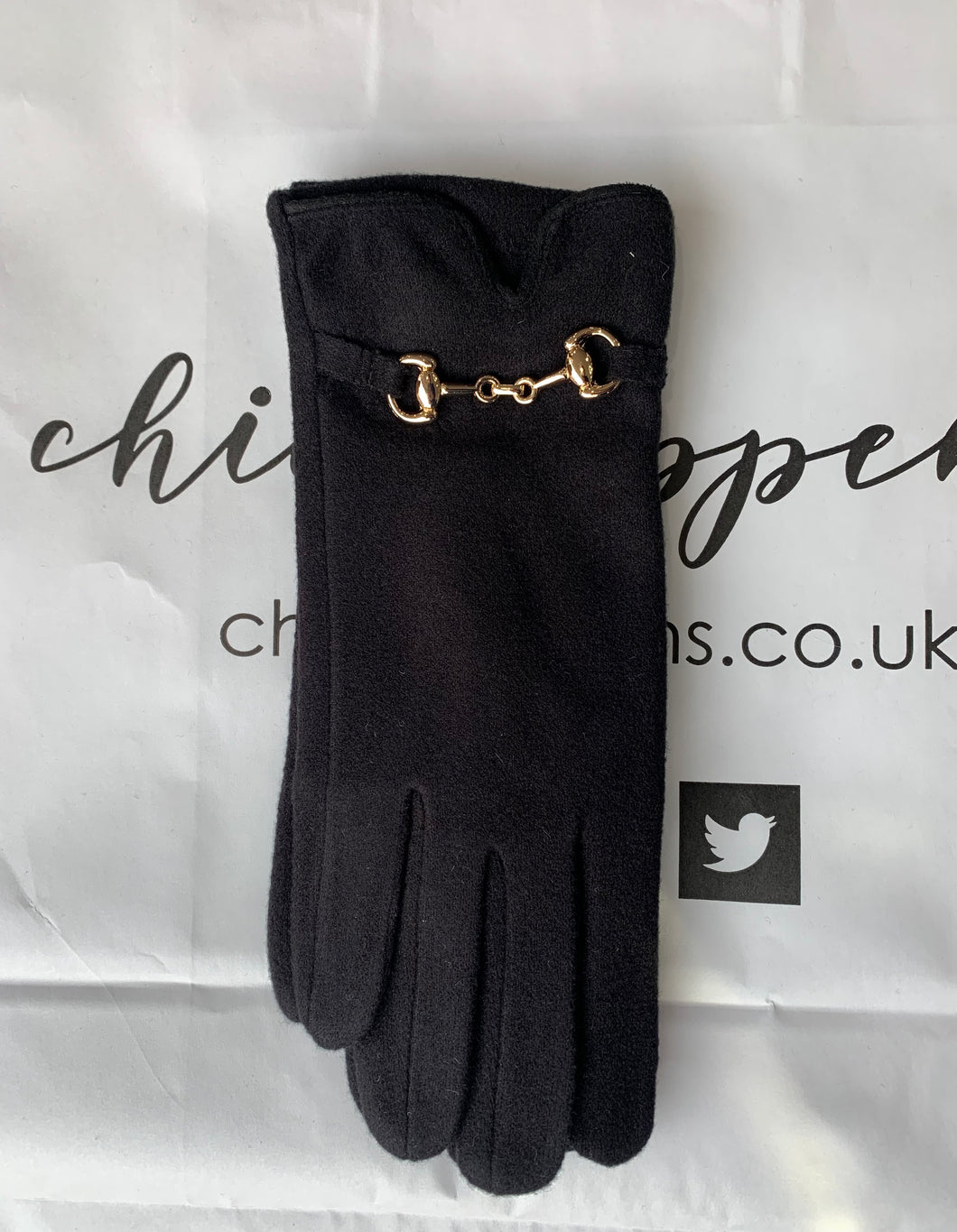 Buckle Detail Cashmere Blend Gloves (various colours) - chichappensboutique