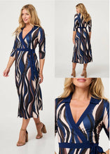 Load image into Gallery viewer, The Juniper Faux Wrap Dress - chichappensboutique