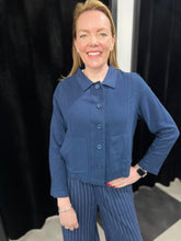 Load image into Gallery viewer, Navy Lightweight Shacket - chichappensboutique