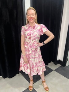 The Astrid Midi Dress (Pink)