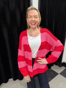 Colour Block Stripe Cardigan (various colours)