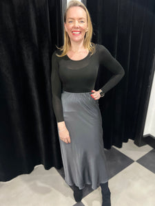 Bias Cut Skirt (various colours) - chichappensboutique