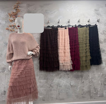 Load image into Gallery viewer, Tiered Tulle Skirt (various colours) - chichappensboutique
