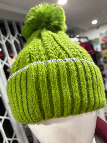 Sparkle Trim Bobble Hat (various colours)
