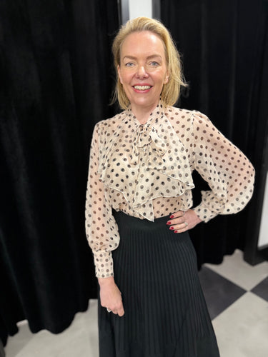 Polka Dot Blouse (various colours) - chichappensboutique