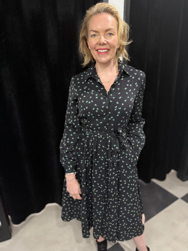 Abstract Peacock Dress