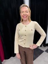 Load image into Gallery viewer, Clara Floral Button Knit (various colours) - chichappensboutique