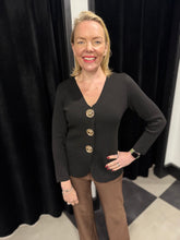 Load image into Gallery viewer, Zoria Button Front Knit (various colours) - chichappensboutique