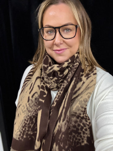 Multi Animal Cashmere Blend Scarf (various colours) - chichappensboutique