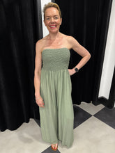 Load image into Gallery viewer, The Sutton Strapless Jumpsuit (various colours) - chichappensboutique