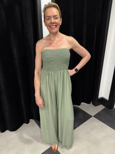 The Sutton Strapless Jumpsuit (various colours) - chichappensboutique
