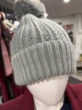 Load image into Gallery viewer, Sparkle Trim Bobble Hat (various colours)
