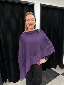 Chiffon Edge Poncho (various colours) - chichappensboutique