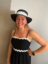 Load image into Gallery viewer, Emily Straw Polka Trim Hat (various colours) - chichappensboutique