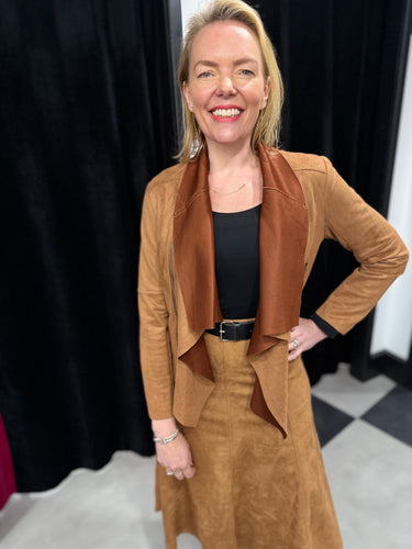 The Finley Faux Suede Jacket - chichappensboutique