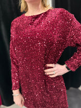 Load image into Gallery viewer, Velvet Sparkle Bow Back Dress (various colours)