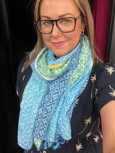 Rosette Tassel Lightweight Scarf (various colours) - chichappensboutique