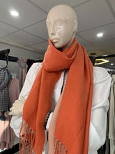Load image into Gallery viewer, Contrast Cashmere Blend Scarf (various colours) - chichappensboutique