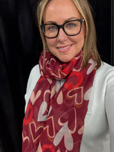 Load image into Gallery viewer, Lightweight Heart Scarf (various colours) - chichappensboutique