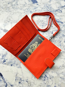 Leather Passport Holder (various colours) - chichappensboutique