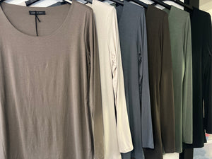 Essential long sleeve layering vest standard length (various colours) - chichappensboutique