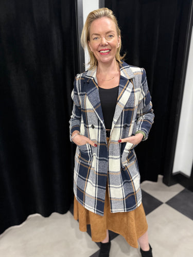 The Collins Check Coat - chichappensboutique