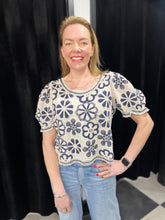 Load image into Gallery viewer, The Hallie Crochet Detail Top