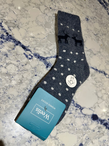 Stag Polka Weelis Socks (various colours)