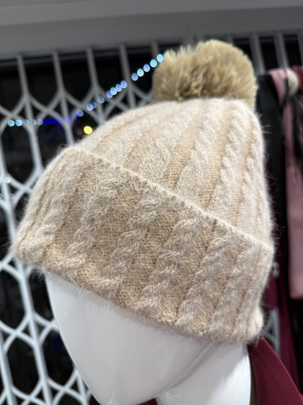 Braid Detail Bobble Hat (various colours)