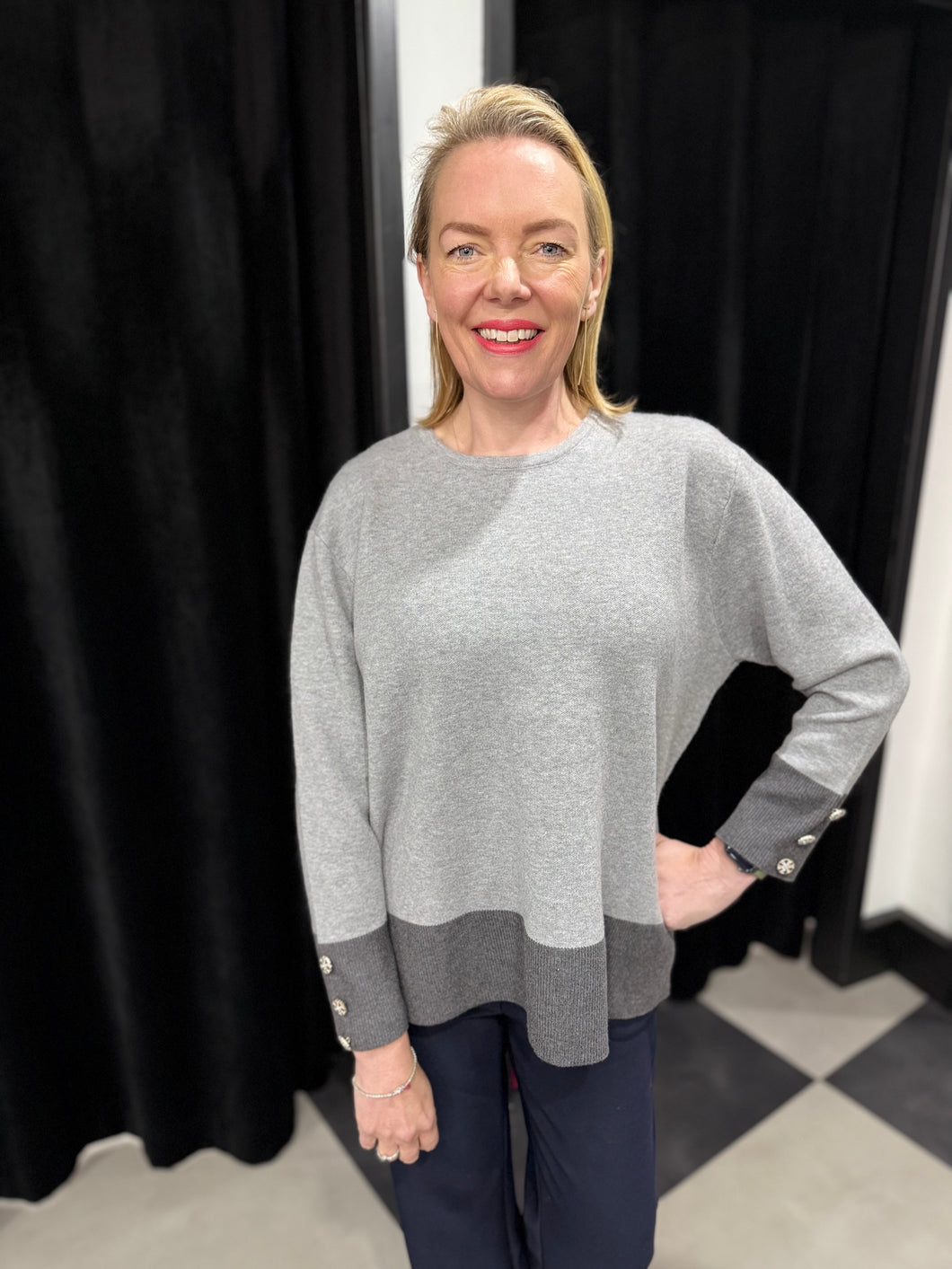 Contrast Hem Knit (various colours)