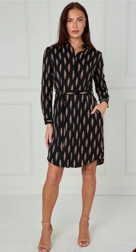 Autumn Heart Shirt Dress - chichappensboutique