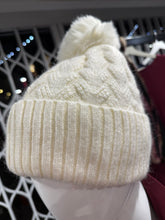Load image into Gallery viewer, Cable Knit Bobble Hat (various colours)