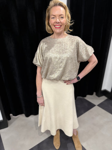 The Mia Metallic Top (various colours)