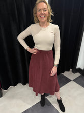 Load image into Gallery viewer, Soft Cord A-Line Skirt (various colours) - chichappensboutique