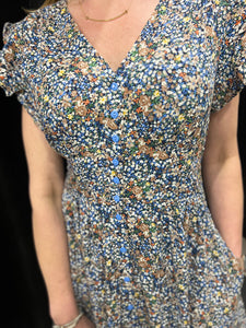 The Newall Ditsy Floral Gypsy Dress - chichappensboutique