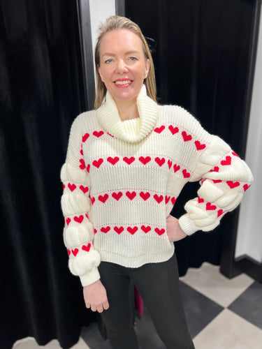 The Valentine Roll Neck Knit - chichappensboutique