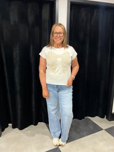 Load image into Gallery viewer, Embroidered Bow Detail Tshirt - chichappensboutique