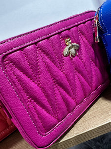 Quilted Bee Crossbody Bag (new colours) - chichappensboutique