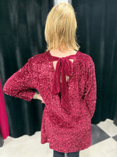 Load image into Gallery viewer, Velvet Sparkle Bow Back Dress (various colours)