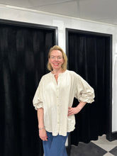 Load image into Gallery viewer, Paisley And Pearls Peasant Blouse - chichappensboutique