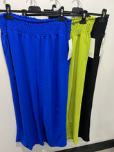 Load image into Gallery viewer, Wide leg smocked waist trousers (various colours) - chichappensboutique
