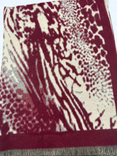 Load image into Gallery viewer, Multi Animal Cashmere Blend Scarf (various colours) - chichappensboutique