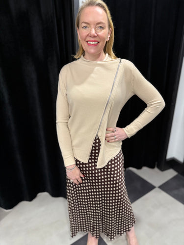 Polka Dot Bias Cut Skirt (various colours)