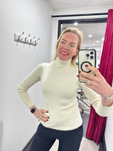 Load image into Gallery viewer, Skinny Rib Roll Neck Jumper (various colours)
