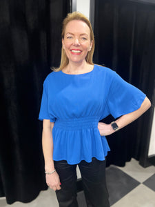 Smocked Waist Top (various colours) - chichappensboutique