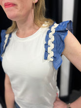 Load image into Gallery viewer, Statement Cap Sleeve Tshirt - chichappensboutique