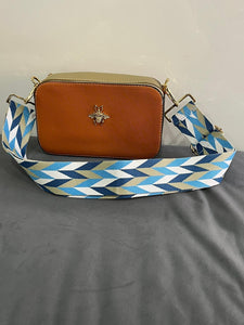 New Multicoloured Wide Fabric Bag Strap (various colours) - chichappensboutique