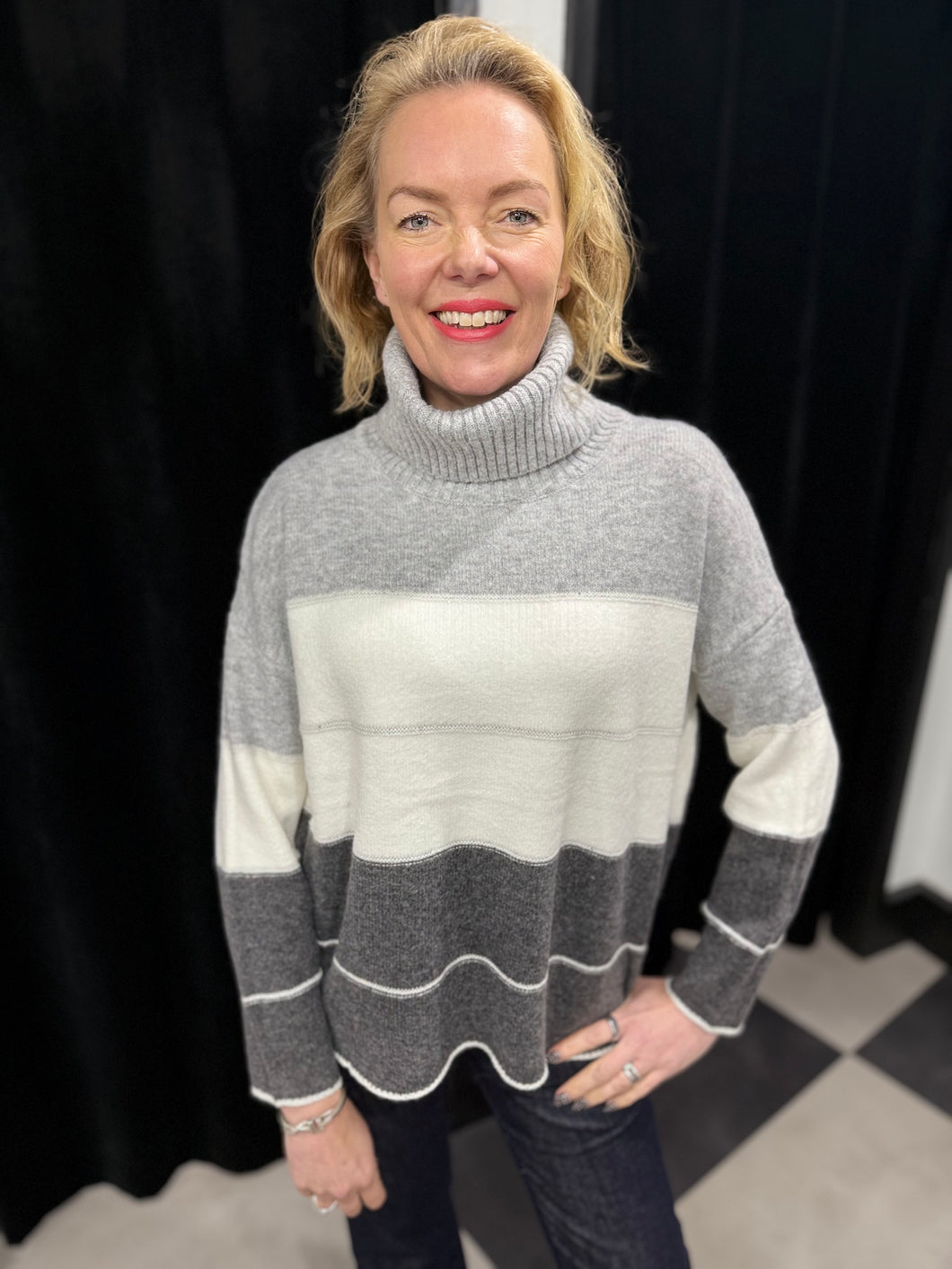 Striped Serenity Cosy Knit (various colours)