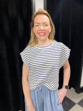 Load image into Gallery viewer, Breton Stripe T- Shirt - chichappensboutique